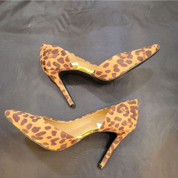BRAND NEW MOSSIMO ANIMAL PRINT D'ORSAY POINTED TOE SLIP-ON HIGH HEEL PUMP - Picture 6 of 13